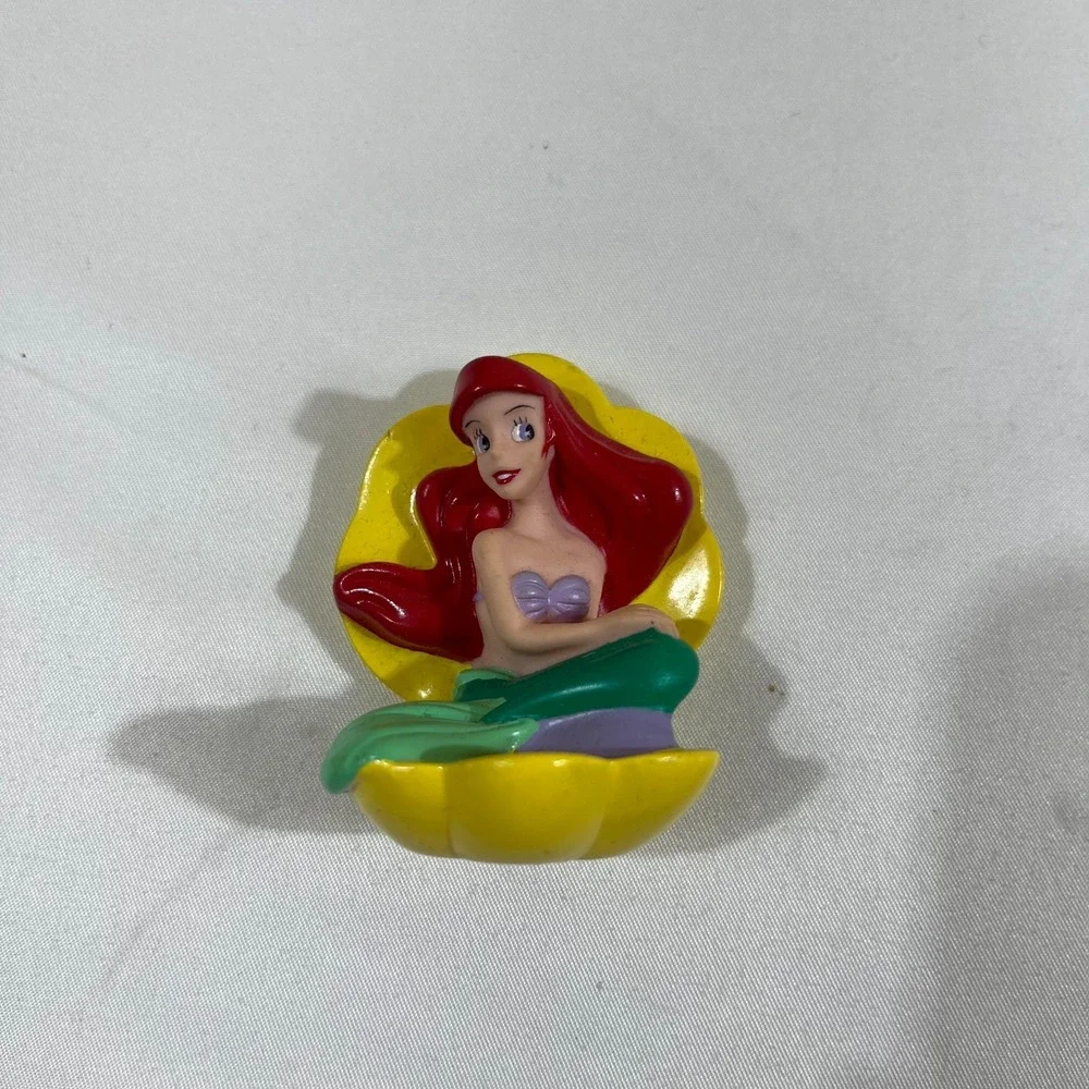 Ariel The Little Mermaid Shell Figurine Vintage Disney Princess Toy Cake Topper